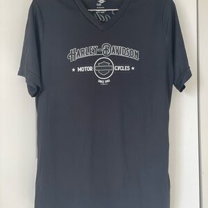 Harley-Davidson Black Short Women Sleeve Tee